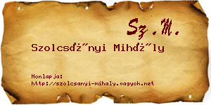 Szolcsányi Mihály névjegykártya